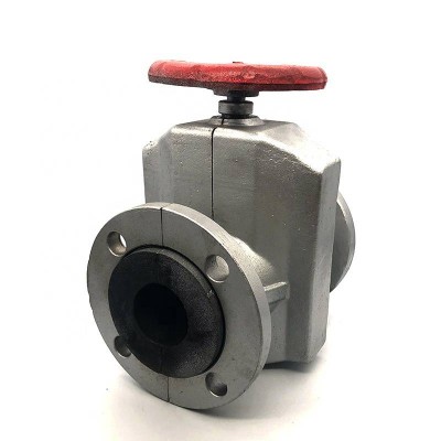 Manual operated Tubing Rubber pipe-clamp valve pinch valves